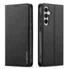 For Samsung Galaxy A56 5G LC.IMEEKE L1 Series Frosted Fine Texture PU Phone Case(Black) - 2