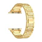 For Apple Watch Ultra 2 49mm S-Type Diamond Metal Watch Band(Gold) - 2