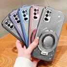 For Xiaomi Poco M3 Pro Plated Gradient Glitter Round Holder TPU Phone Case(Silver) - 2