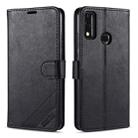 For Huawei Honor 9X Lite AZNS Sheepskin Texture Horizontal Flip Leather Case with Holder & Card Slots & Wallet(Black) - 1