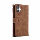 For Samsung Galaxy A06 5G ESEBLE Retro Frosted RFID Flip Leather Phone Case(Brown) - 3