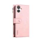 For Samsung Galaxy A06 5G ESEBLE Retro Frosted RFID Flip Leather Phone Case(Rose Gold) - 3