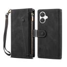For Samsung Galaxy A07 4G ESEBLE Retro Frosted RFID Flip Leather Phone Case(Black) - 1