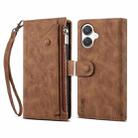 For Samsung Galaxy A07 4G ESEBLE Retro Frosted RFID Flip Leather Phone Case(Brown) - 1