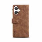For Samsung Galaxy A07 4G ESEBLE Retro Frosted RFID Flip Leather Phone Case(Brown) - 3
