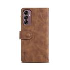 For Samsung Galaxy A17 5G ESEBLE Retro Frosted RFID Flip Leather Phone Case(Brown) - 3