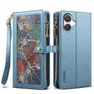For Samsung Galaxy A06 5G ESEBLE Star Series Lanyard Zipper Wallet RFID Leather Case(Blue) - 1
