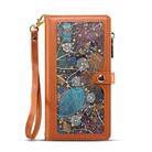 For Samsung Galaxy A17 5G ESEBLE Star Series Lanyard Zipper Wallet RFID Leather Case(Brown) - 2