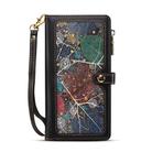 For Samsung Galaxy A17 5G ESEBLE Star Series Lanyard Zipper Wallet RFID Leather Case(Black) - 2