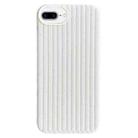 For iPhone 8 Plus / 7 Plus Weave Texture TPU Phone Case(White) - 1