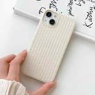 For iPhone 8 Plus / 7 Plus Weave Texture TPU Phone Case(White) - 2