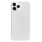 For iPhone 11 Pro Max Weave Texture TPU Phone Case(White) - 1