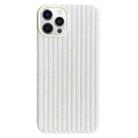 For iPhone 12 Pro Weave Texture TPU Phone Case(White) - 1