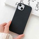 For iPhone 13 Weave Texture TPU Phone Case(Black) - 2