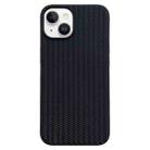 For iPhone 14 Plus Weave Texture TPU Phone Case(Black) - 1