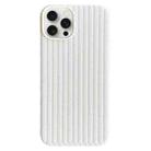 For iPhone 16 Pro Weave Texture TPU Phone Case(White) - 1