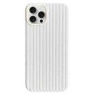 For iPhone 16 Pro Max Weave Texture TPU Phone Case(White) - 1