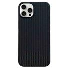 For iPhone 16 Pro Max Weave Texture TPU Phone Case(Black) - 1