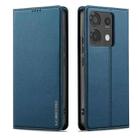 For Redmi Note 13 Pro 5G LC.IMEEKE L1 Series Frosted Fine Texture PU Phone Case(Blue) - 2