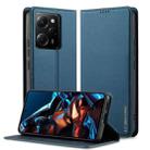 For Redmi Note 12 Pro 5G LC.IMEEKE L1 Series Frosted Fine Texture PU Phone Case(Blue) - 1