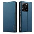 For Redmi Note 12 Pro 5G LC.IMEEKE L1 Series Frosted Fine Texture PU Phone Case(Blue) - 2