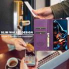 For Redmi Note 12 Pro 5G LC.IMEEKE L1 Series Frosted Fine Texture PU Phone Case(Purple) - 3