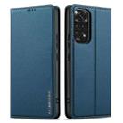 For Redmi Note 11 / 11S / 12S 4G LC.IMEEKE L1 Series Frosted Fine Texture PU Phone Case(Blue) - 2