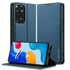 For Redmi Note 11 Pro 5G LC.IMEEKE L1 Series Frosted Fine Texture PU Phone Case(Blue) - 1