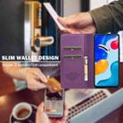 For Redmi Note 12 Pro 4G LC.IMEEKE L1 Series Frosted Fine Texture PU Phone Case(Purple) - 3