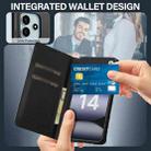 For Redmi Note 14 4G 164.84mm LC.IMEEKE L1 Series Frosted Fine Texture PU Phone Case(Black) - 3