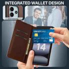 For Redmi Note 14 4G 164.84mm LC.IMEEKE L1 Series Frosted Fine Texture PU Phone Case(Brown) - 3