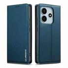 For Redmi Note 14 4G 164.84mm LC.IMEEKE L1 Series Frosted Fine Texture PU Phone Case(Blue) - 2