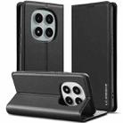 For Redmi Note 14 Pro 4G LC.IMEEKE L1 Series Frosted Fine Texture PU Phone Case(Black) - 1