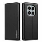 For Redmi Note 14 Pro 4G LC.IMEEKE L1 Series Frosted Fine Texture PU Phone Case(Black) - 2