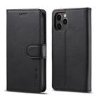 For iPhone 12 mini LC.IMEEKE Calf Texture Horizontal Flip Leather Case with Holder & Card Slots & Wallet(Black) - 1