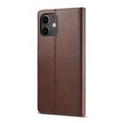 For iPhone 12 / 12 Pro LC.IMEEKE Calf Texture Horizontal Flip Leather Case with Holder & Card Slots & Wallet(Brown) - 3