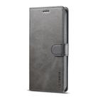 For iPhone 12 / 12 Pro LC.IMEEKE Calf Texture Horizontal Flip Leather Case with Holder & Card Slots & Wallet(Grey) - 2