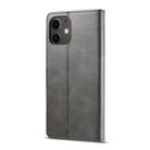 For iPhone 12 / 12 Pro LC.IMEEKE Calf Texture Horizontal Flip Leather Case with Holder & Card Slots & Wallet(Grey) - 3