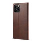 For iPhone 12 Pro Max LC.IMEEKE Calf Texture Horizontal Flip Leather Case with Holder & Card Slots & Wallet(Brown) - 3