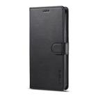 For iPhone 12 Pro Max LC.IMEEKE Calf Texture Horizontal Flip Leather Case with Holder & Card Slots & Wallet(Black) - 2