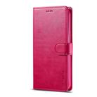 For iPhone 12 Pro Max LC.IMEEKE Calf Texture Horizontal Flip Leather Case with Holder & Card Slots & Wallet(Red) - 2