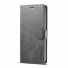 For iPhone 12 Pro Max LC.IMEEKE Calf Texture Horizontal Flip Leather Case with Holder & Card Slots & Wallet(Grey) - 2