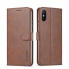 For Xiaomi Redmi 9A LC.IMEEKE Calf Texture Horizontal Flip Leather Case with Holder & Card Slots & Wallet(Brown) - 1