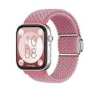 For Huawei Watch Fit3 Nylon Loop Magnetic Buckle Watch Band(Pink) - 1