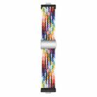 For Huawei Watch Fit3 Nylon Loop Magnetic Buckle Watch Band(Official Rainbow) - 3