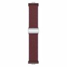 For Huawei Watch Fit3 Nylon Loop Magnetic Buckle Watch Band(Wine Red) - 3