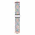 For Huawei Watch Fit3 Nylon Loop Magnetic Buckle Watch Band(Blue Diamond Powder) - 3