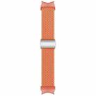 For Samsung Galaxy Watch 7 / 6 / 5 / 4 Nylon Loop Magnetic Buckle Watch Band(Orange) - 3