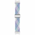 For Samsung Galaxy Watch 7 / 6 / 5 / 4 Nylon Loop Magnetic Buckle Watch Band(Violets) - 3