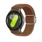 For Samsung Galaxy Watch 7 / 6 / 5 / 4 Nylon Loop Magnetic Buckle Watch Band(Brown) - 1